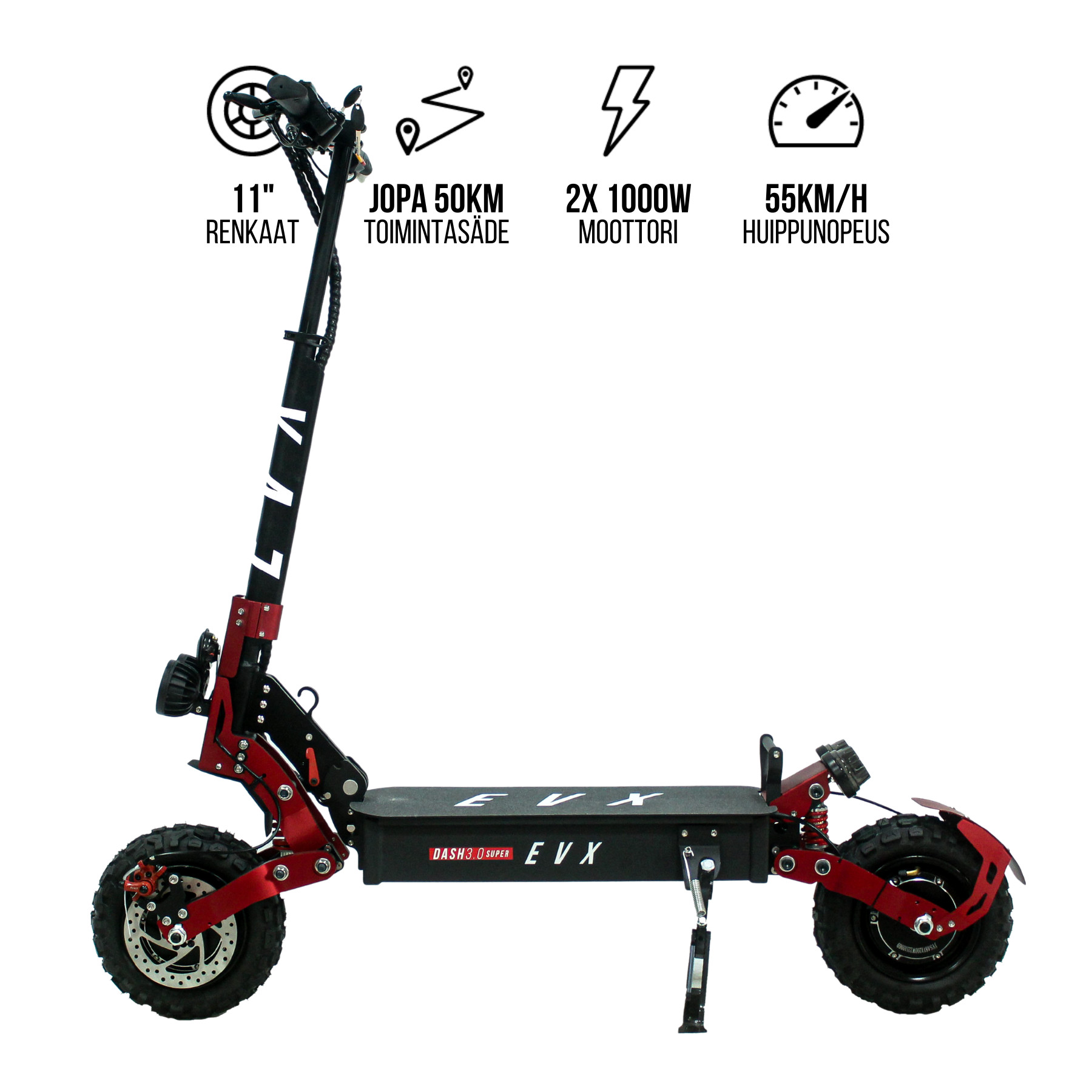 copy of EVX Dash SUPER electric scooter 2x1000W 48V 20Ah